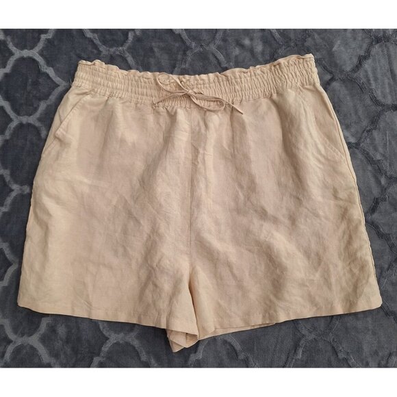 NWT BlankNYC Wome's Drawstring Shorts in "Coconut Milk"/Sz. X-Large - Picture 1 of 6